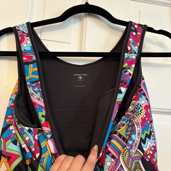 Johnny Was Bee Active Scoop Back Fit and Flare Tennis Dress Shorts - Small - Picture 5 of 7